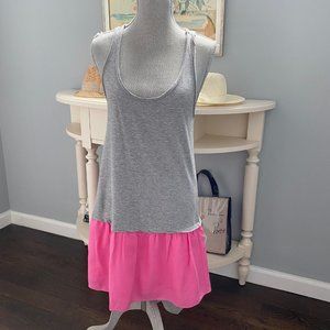 Zara TRF Casual Grey and Pink Dress Soft and Comfy